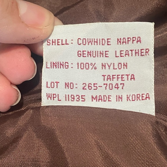 Vintage Classic Directions Genuine Cowhide Leather Coat - Picture 2 of 4